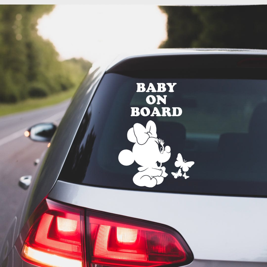 Baby On Board Sticker Minnie