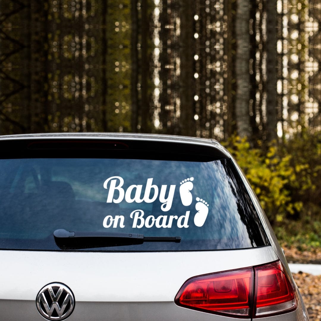 Baby On Board Feet Sticker Personalizat