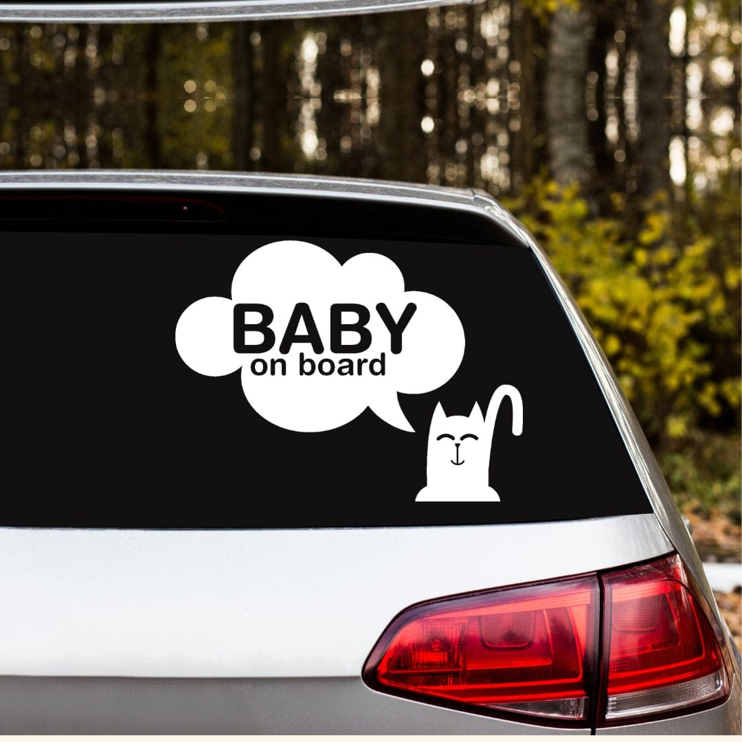 Sticker Cat Baby On Board