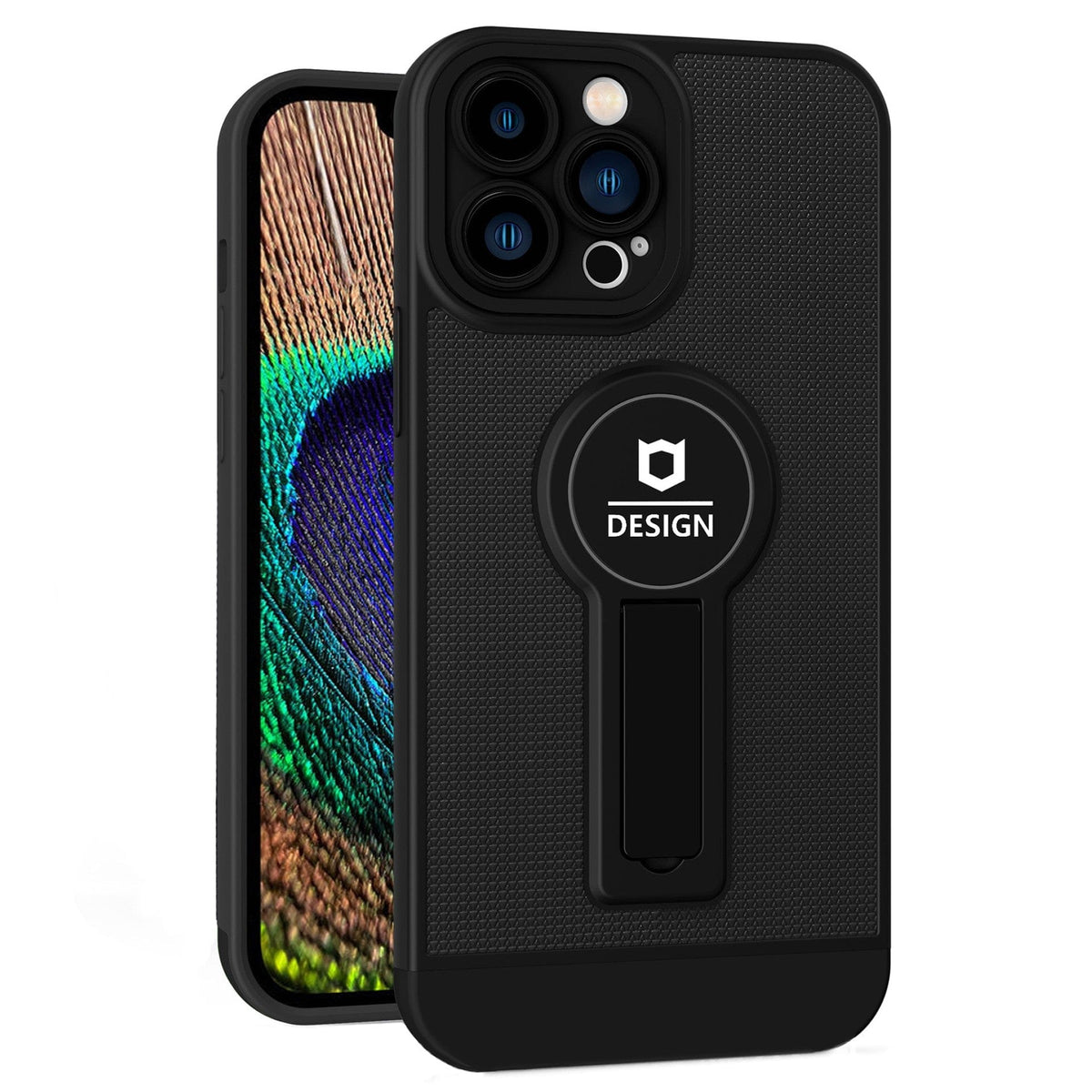 HUSA ARMOR DESIGN CU STAND PENTRU SAMSUNG GALAXY A02S/ A03S, NEGRU, SUPORT AUTO MAGNETIC, WIRELESS CHARGE, PROTECTIE ANTISOC