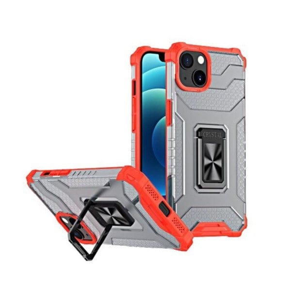 Husa de protectie compatibila cu Apple iPhone 13 Acrylic Armor cu suport Rosu