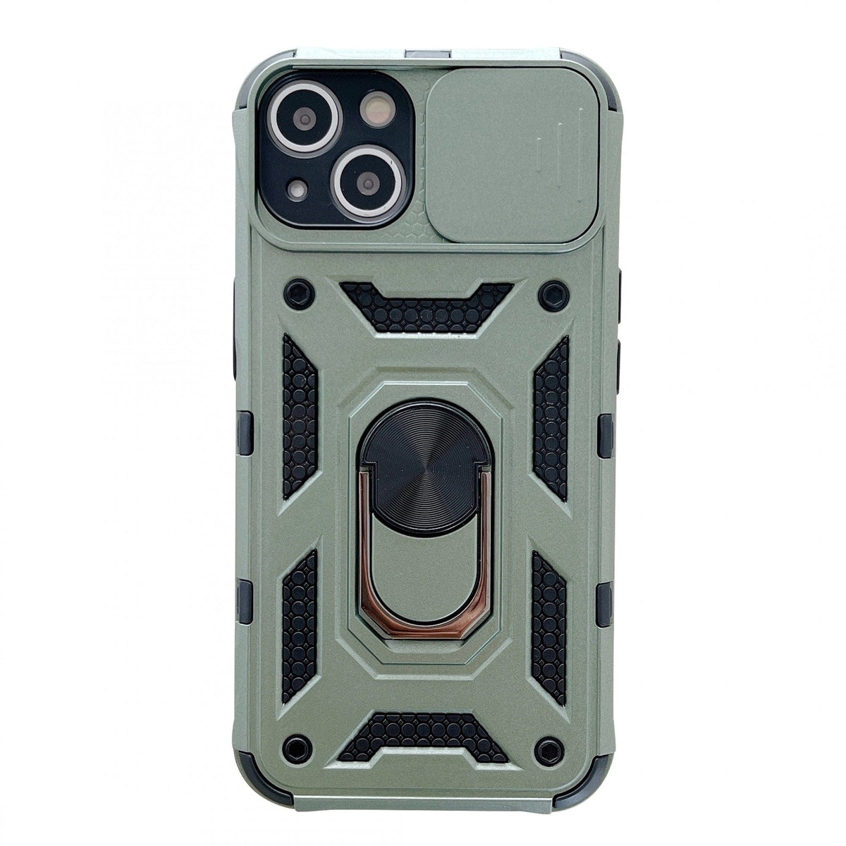 Husa de protectie compatibila cu Apple iPhone 13 Pro Max Defender Model 4 cu suport,Verde