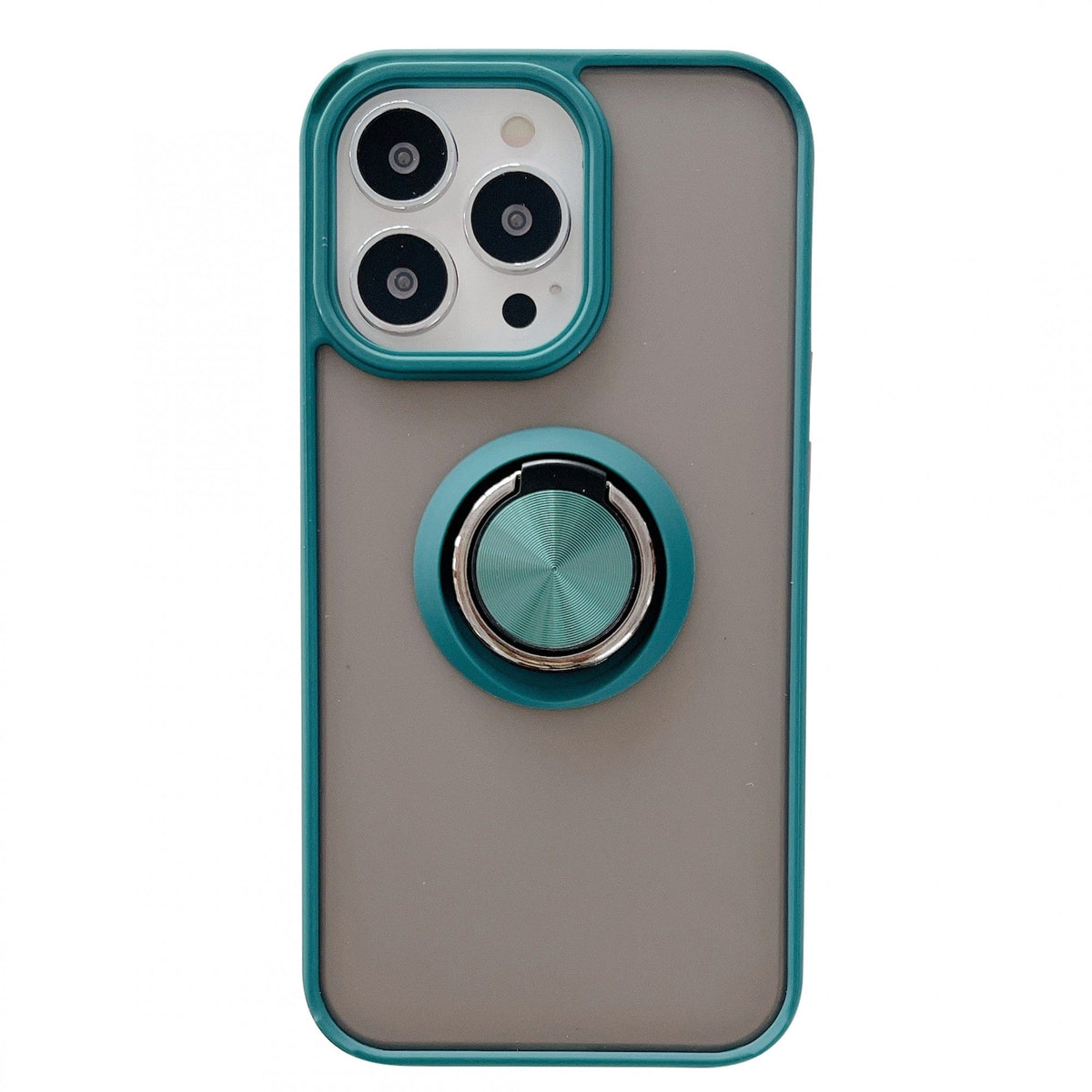Husa de protectie compatibila cu Apple iPhone 13 Pro Max,Defender cu prindere inel,Verde
