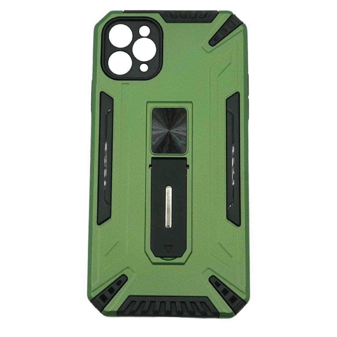 Husa de protectie compatibila cu Apple iPhone 11 Pro Defender Model 4 cu suport, Verde deschis