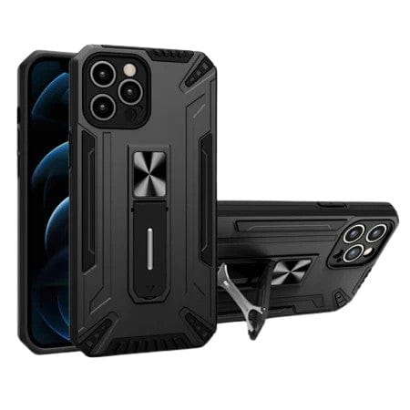 Husa de protectie pentru Apple iPhone 13 Pro Max Defender Sergeant Brave cu suport,Negru