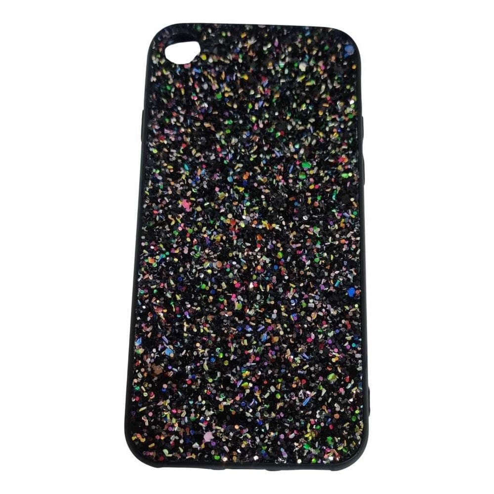 HUSA DE PROTECTIE PENTRU APPLE IPHONE 7 SPARKLING GLITTER TPU NEGRU