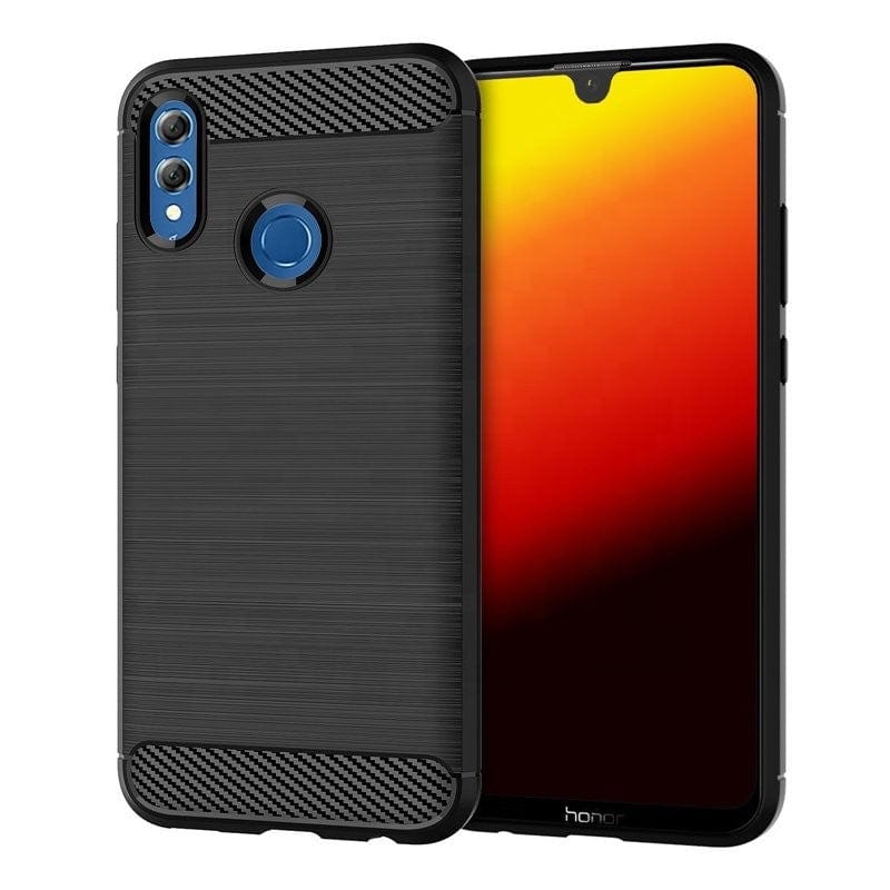 Husa de protectie Tpu, carbon, pentru Huawei Y7 2019, Negru