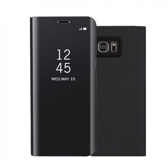 HUSA DE PROTECTIE PENTRU SAMSUNG GALAXY S7 EDGE FLIP COVER OGLINDA NEGRU