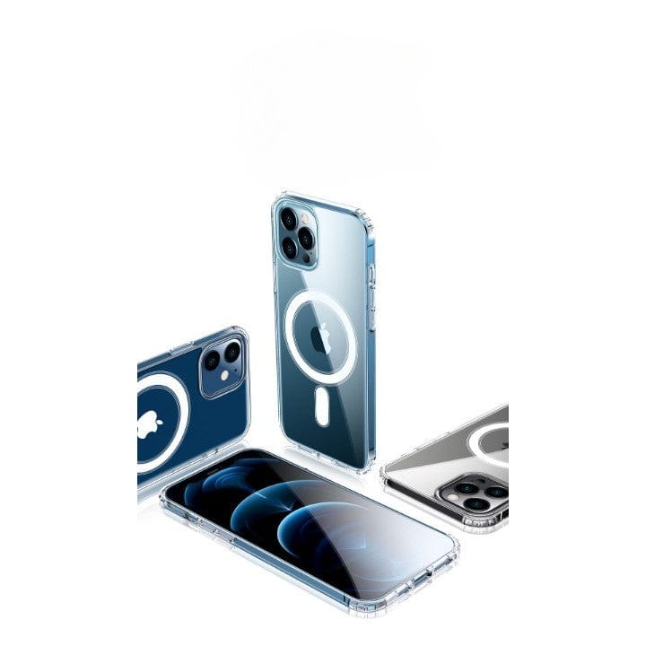Husa MagSafe Silicone Acryl pentru iPhone 14 Pro Max, ambalaj Blister Transparenta