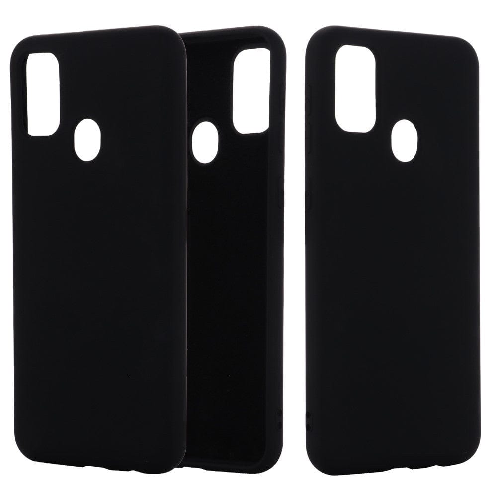 Husa protectie compatibila cu Samsung Galaxy A21S Liquid Silicone Case Negru