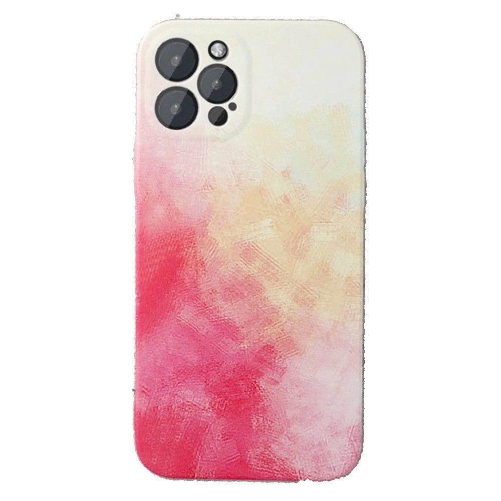 Husa protectie compatibila cu Apple iPhone 11 Tpu Ombre, Roz/Galben