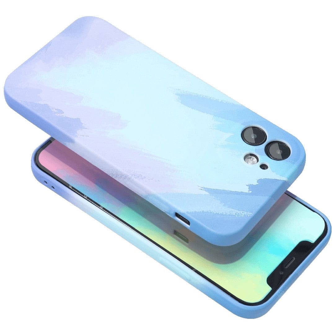 Husa protectie  compatibila cu Apple iPhone 12 Tpu Ombre, Albastru/Mov