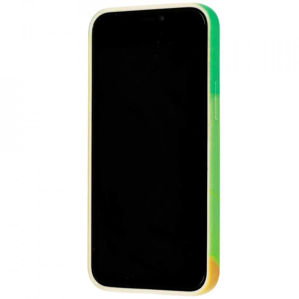 Husa protectie compatibila cu Apple iPhone 12 Pro Max Tpu Ombre, Verde/Portocaliu