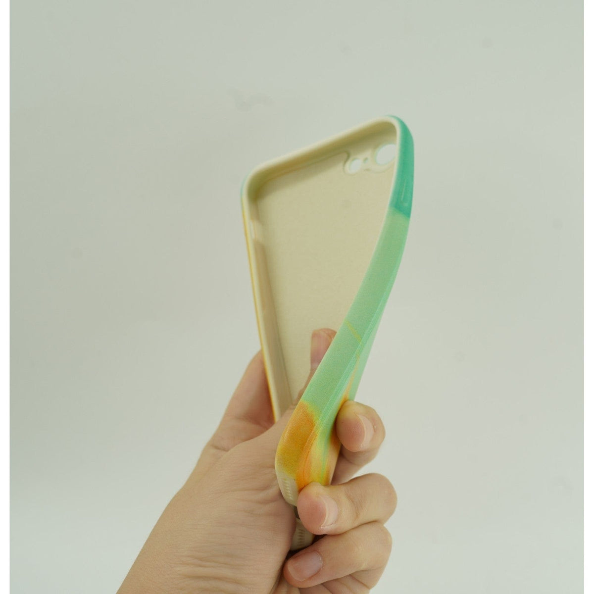 Husa protectie compatibila cu Apple iPhone 12 Tpu Ombre, Verde/Galben
