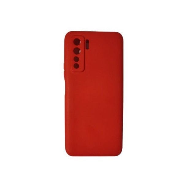 Husa protectie compatibila cu Huawei P40 Lite 5G Liquid Silicone Case Rosu