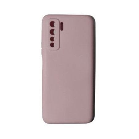 Husa protectie compatibila cu Huawei P40 Lite 5G Liquid Silicone Case Roz