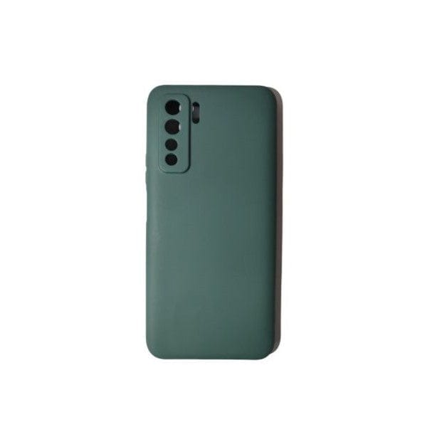 Husa protectie compatibila cu Huawei P40 Lite 5G Liquid Silicone Case Verde