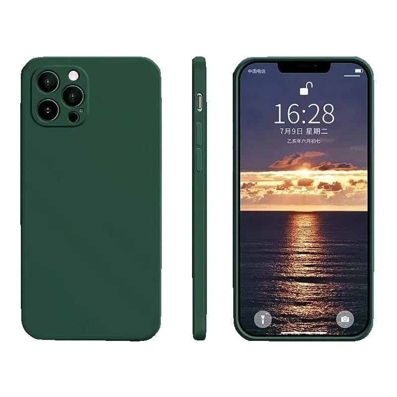 Husa protectie compatibila cu Samsung Galaxy A21S Liquid Silicone Case Verde