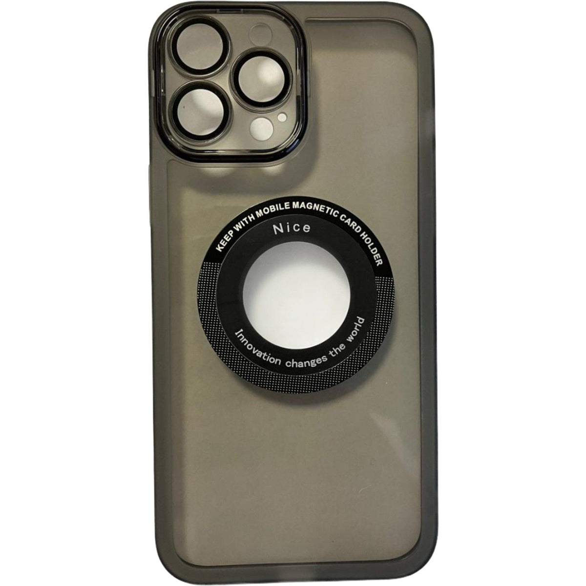 Husa protectie pentru Apple iPhone 13 Pro decupaj logo, magnetica, Protectie Camera, Negru