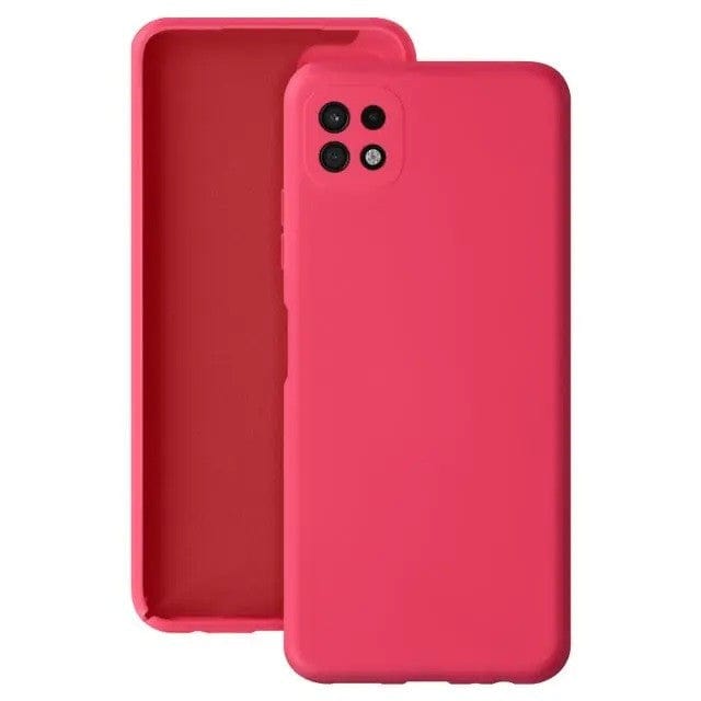 Husa protectie pentru Samsung A22 5G Liquid Silicone Roz Fuchsia/Roz