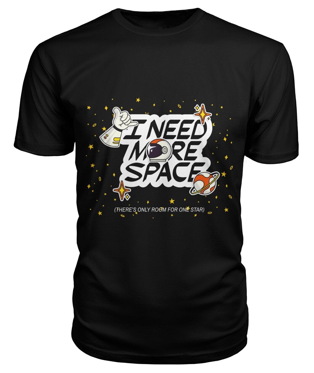 Tricou I need more space Negru