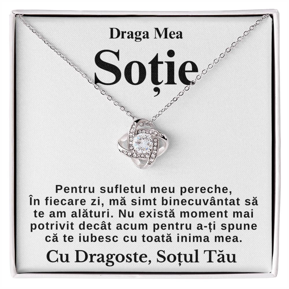 Draga Mea Soție-Colier Love Knot Forever