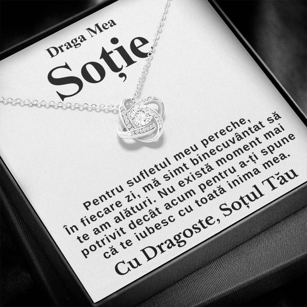 Draga Mea Soție-Colier Love Knot Forever