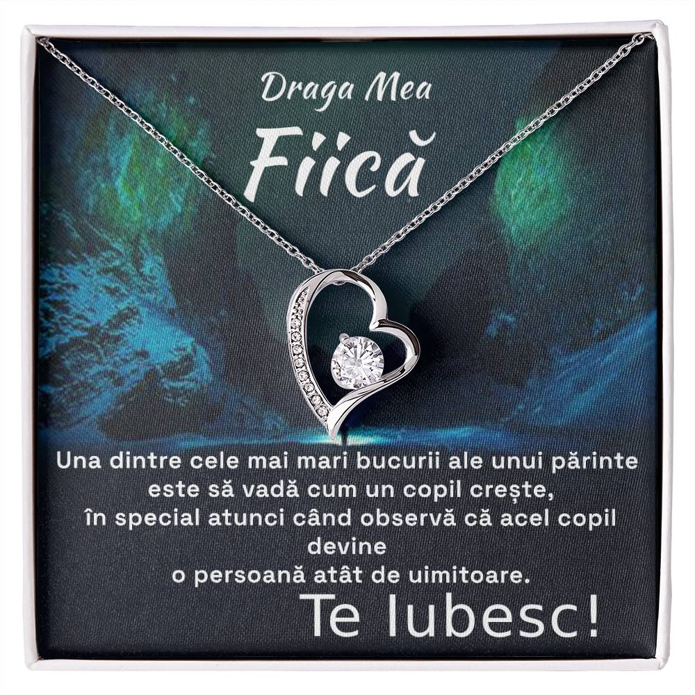 Draga Mea Fiică- Colier Heart Iubire