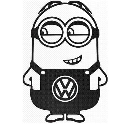 Minion Volkswagen Sticker