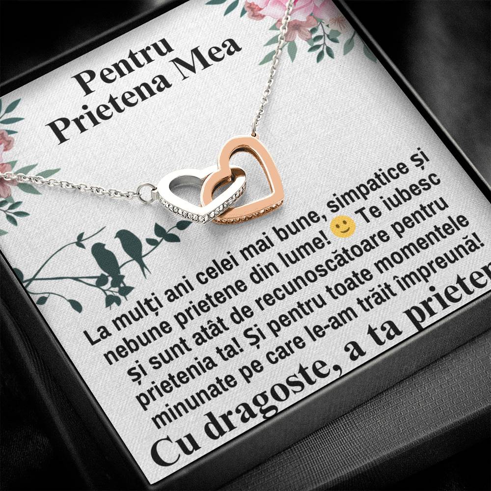 Colier Inimi Pereche - Pentru Prietena Mea